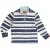 White Stuff Stripe Pique Half Zip Sweat Navy Multi