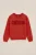 WE Fashion – Meisjes Sweater met embroidery – Oversized – Felrood – Katoen –