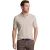 Beige poloshirt Gentiluomo v hals gemeleerd