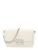 Seidenfelt Schoudertas  zilver / wit
