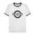 Lambretta Heren SS25 Ringer Logo T-Shirt (Wit/Marineblauw)