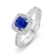 Orphelia Dames 925 Sterling Zilveren Ring – Zilver ZR-7199/BL