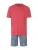 Hanro Pyjama kort ‘ Night & Day ‘  blauw / koraal