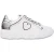 Moschino Calfskin Sneakers With Heart Love Mesh Print White