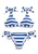 Gisela Bikini  blauw / wit