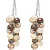 Valero Pearls Oorbellen  beige / kastanjebruin / zilver