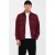 Anerkjendt regular fit overshirt met wol – donkerrood