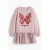 Desigual midi jurk met pailletten roze