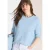 Cecil Dames Sweater met 3/4 mouwen en trekkoord in Blauw