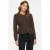 VILA gebreid vest met peplum – donkerbruin