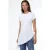 Asymmetrische Korte Mouwen Crew Neck T-Shirt