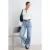 TRENDYOLMİLLA Dames Blauw Effen Wijde pijp Hoge taille Jeans