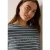 Cecil Dames Gestreept shirt met tekst in Groen