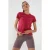 Dames Effen Korte Mouwen Rondhals T-Shirt