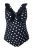 Ulla Popken Badpak  navy / wit
