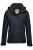 HAKRO Regular Fit Dames regenjas Marine, Effen