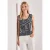 Street One Dames Top met V-hals en knoopjes in Blauw
