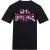 Lonsdale T-shirt heren Union Jack (Zwart)