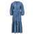Indigo Midi jurk met stropdassen
