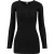 Urban Classics Dames/Dames Geribd Zak Lang Omslag T-shirt (Zwart)