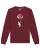 Watapparel Sweatshirt ‘ Little Balloon Astronaut ‘  gemengde kleuren / bourgogne