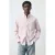 Mango Man comfort gestreepte casual overhemd roze