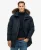 Superdry Mannen Everest Parka met Imitatiebont Blauw