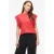 VILA katoenen regular fit top – rood