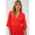 Saint Tropez midi jurk rood