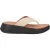 FitFlop F-Mode Luxe leren platte sandalen voor dames (Beige)