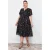 Trendyol Curve Dames Meerkleurig Bloemen Maxi Kort Casual A-lijn Grote maten Jurk