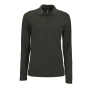 SOLS Dames/dames Perfecte Lange Mouw Pique Polo Shirt (Houtskool mergel)