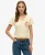 Superdry Vrouwen Suika Metallic Relaxed T-shirt met V-hals Crème