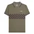 Lambretta Heren SS25 Tweekleurig Gestipt Poloshirt (Kaki Groen/Java Bruin)