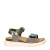 Nelson Kids leren sandalen met glitters zilver multi
