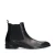 Manfield – Heren – Zwarte leren chelsea boots –