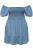 Ulla Popken Tuniek  blauw denim