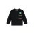Stains&Stories rechtvallende sweater met print – marineblauw