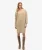 Oversized Trui-jurk met V-hals Beige
