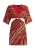 Faina Mini-jurk met uitsparingen Dames rood