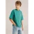 WE Fashion T-shirt groen met textuur