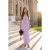 TRENDYOLMİLLA Dames Paars Effen Maxi Mouwloos Recht Avond & Gala Jurk