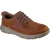 Skechers Arch Fit Garza Rowan Leren Heren Donkerbruine Veterschoenen