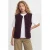 JJXX GIRL rechtvallend teddy gilet – donkerrood