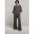 Summum Woman Trousers Boot Cut Punto Milano Antraciet