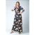 Topvintage exclusive ~ Savannah Floral and Berry jumpsuit in marineblauw