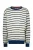 Vingino gestreepte sweater Nemo ecru/donkerblauw
