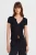 Slim Fit V-hals Knopenblouse