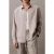 Calvin Klein Ls Linen Easy Shirt Formal Gray