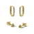KARMA Jewelry gold plated oorbellen Meave (set van 2)